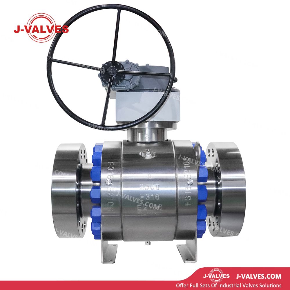ANSI F316 Stainless Steel Flanged Trunnion Mounted Ball Valve