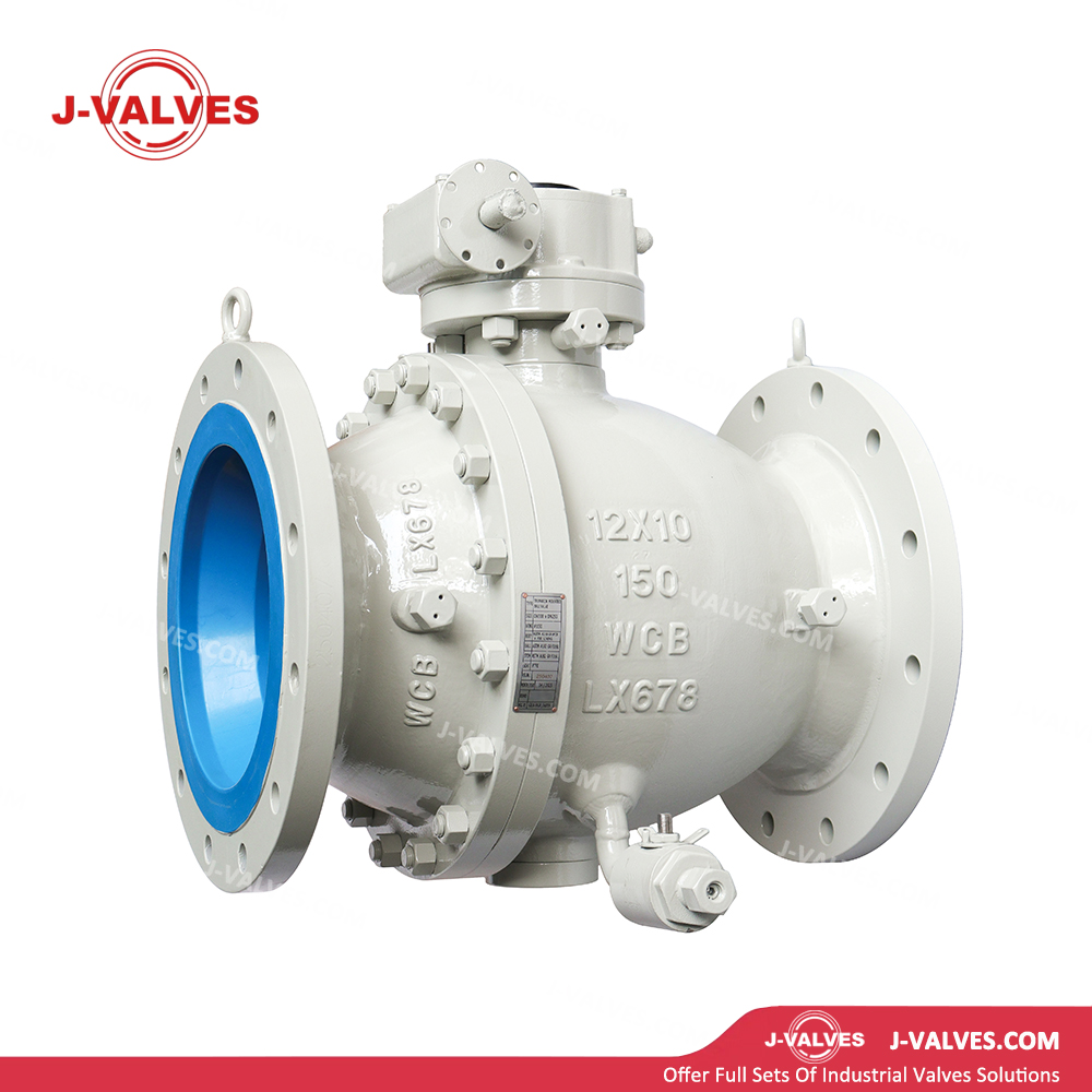 12x10" WCB Trunnion Ball Valve with Needle Vent Valve API6D Standard