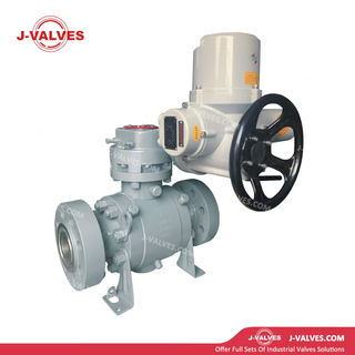 2-1/2" 2500LB A105 3PC Electric Metal Sealed Trunnion Flange Ball Valve