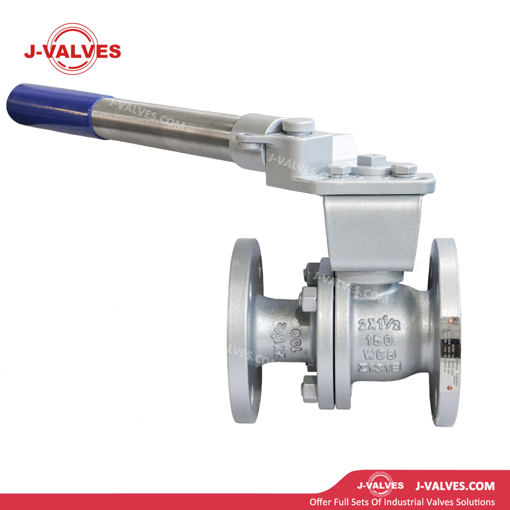 2x1.5"150LB WCB Two Piece Floating Ball Valve with Handle