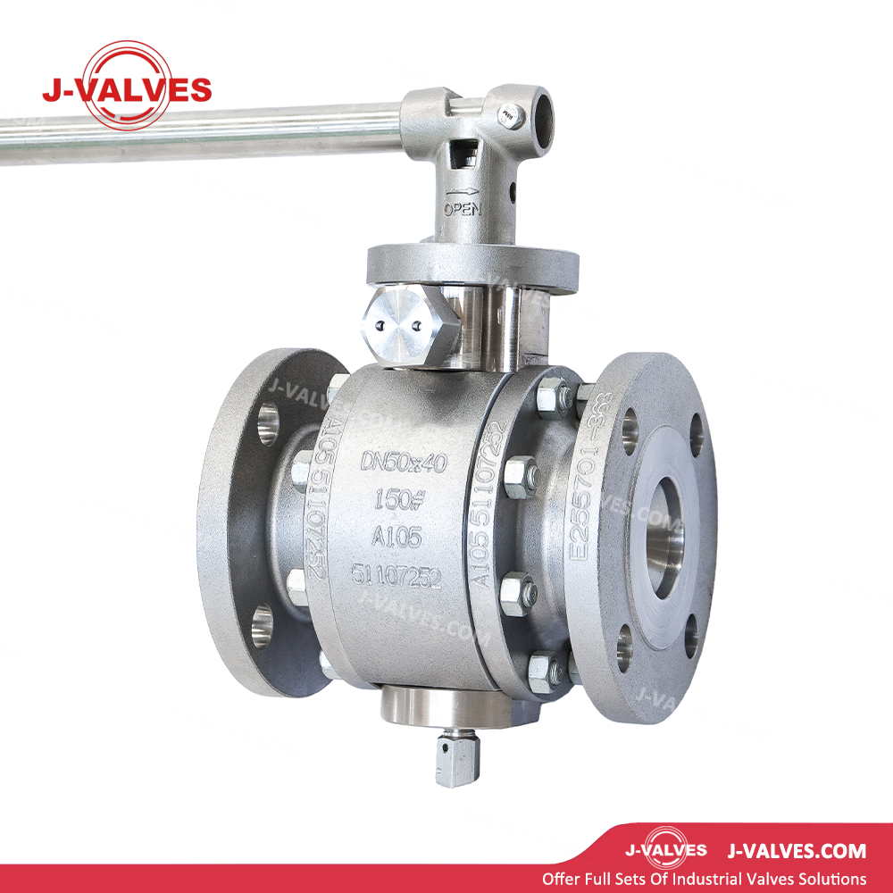 DN50x40 150LB A105 Two Piece Extended Stem floating ball valve