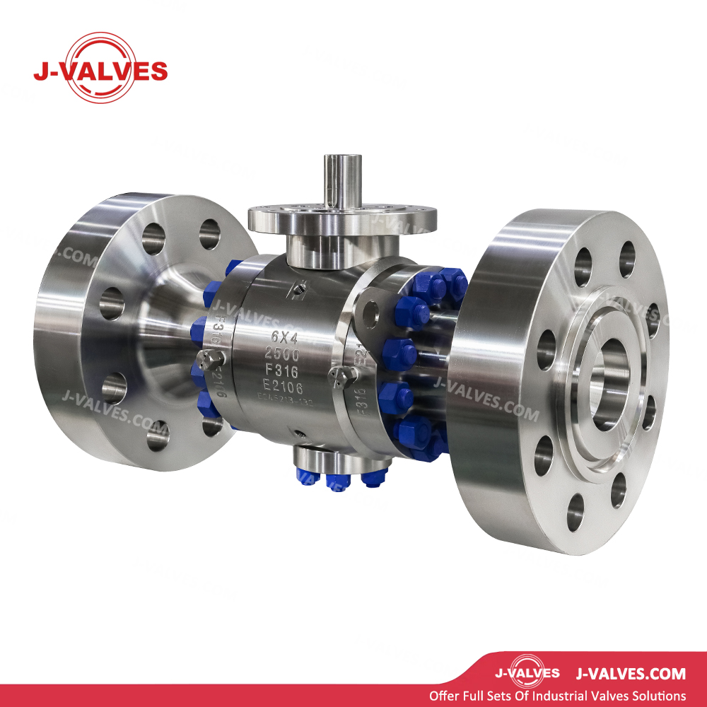 6x5"2500LB F316 Full Bore Stainless Steel Trunnion Mounted Ball Valve