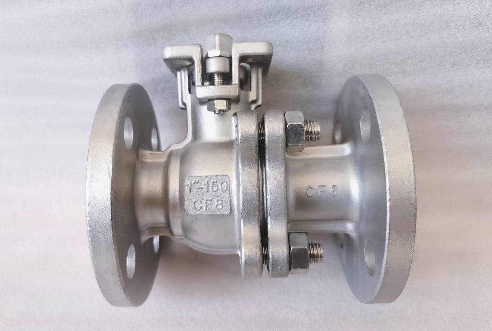 2pc flange floating CF8M ball valve