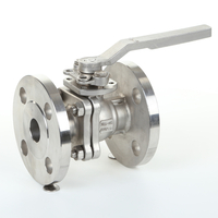 Floating Flange JIS10K Stainless Steel Ball Valve with ISO5211 Mounting Pad