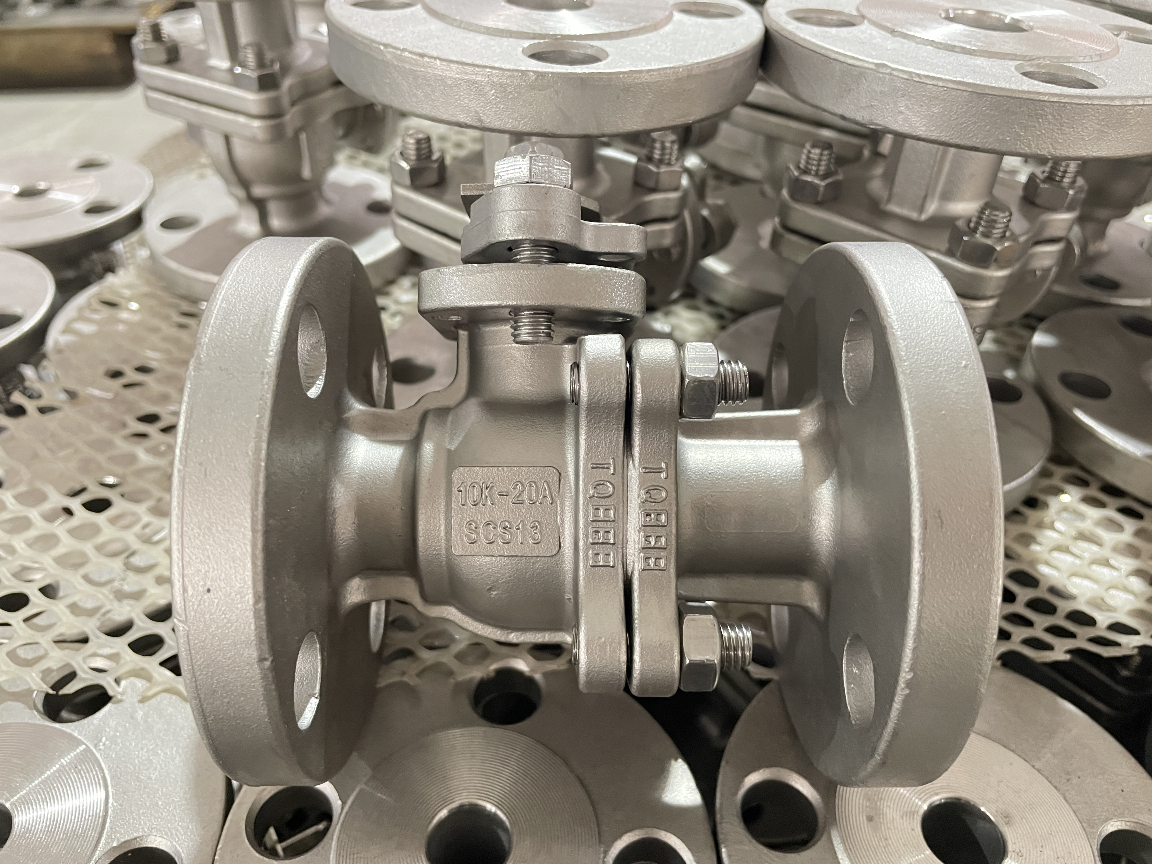 flange stainless steel JIS10K ball valve