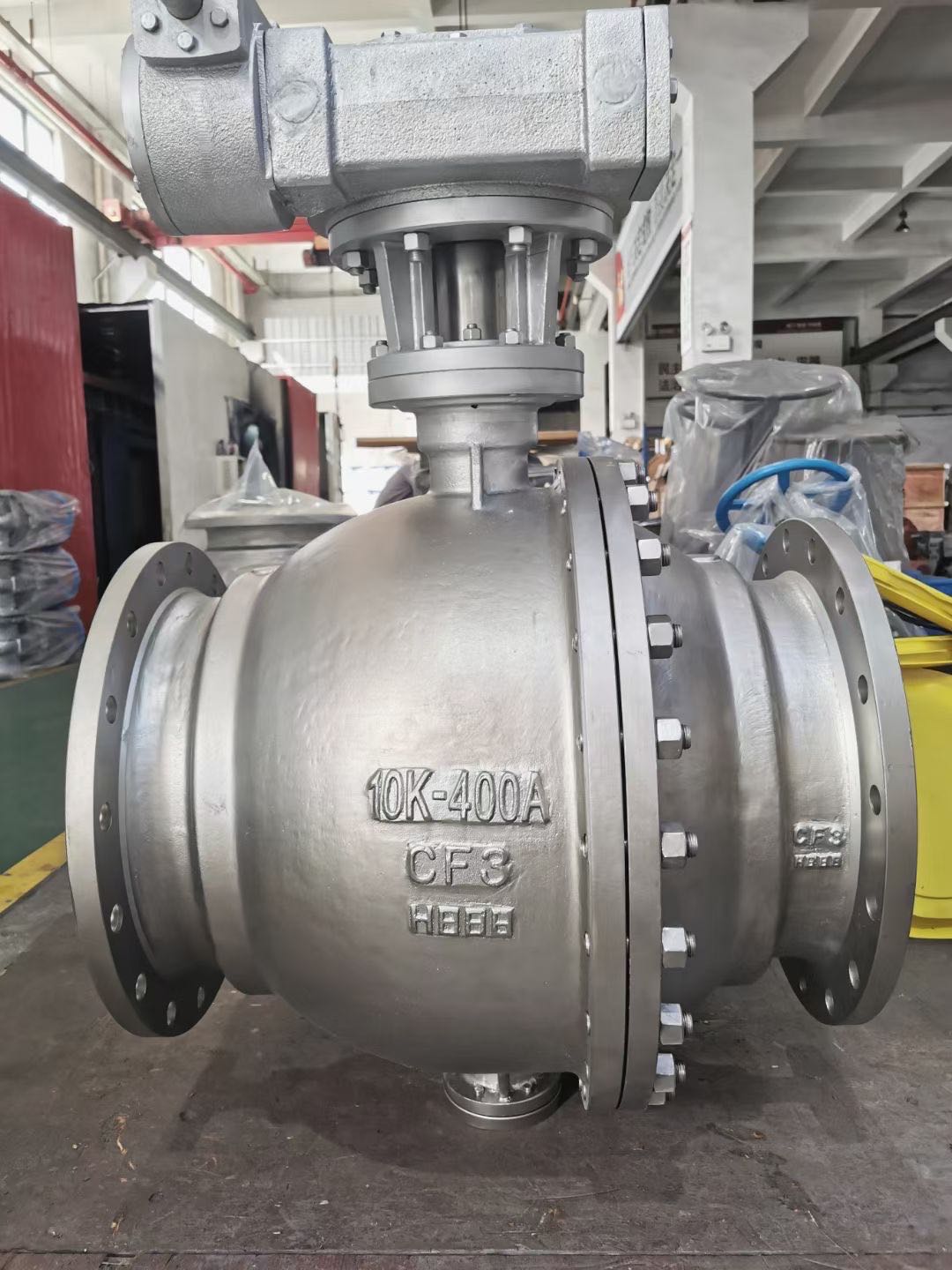 10K flange trunnion ball flange ball valve SCS14A