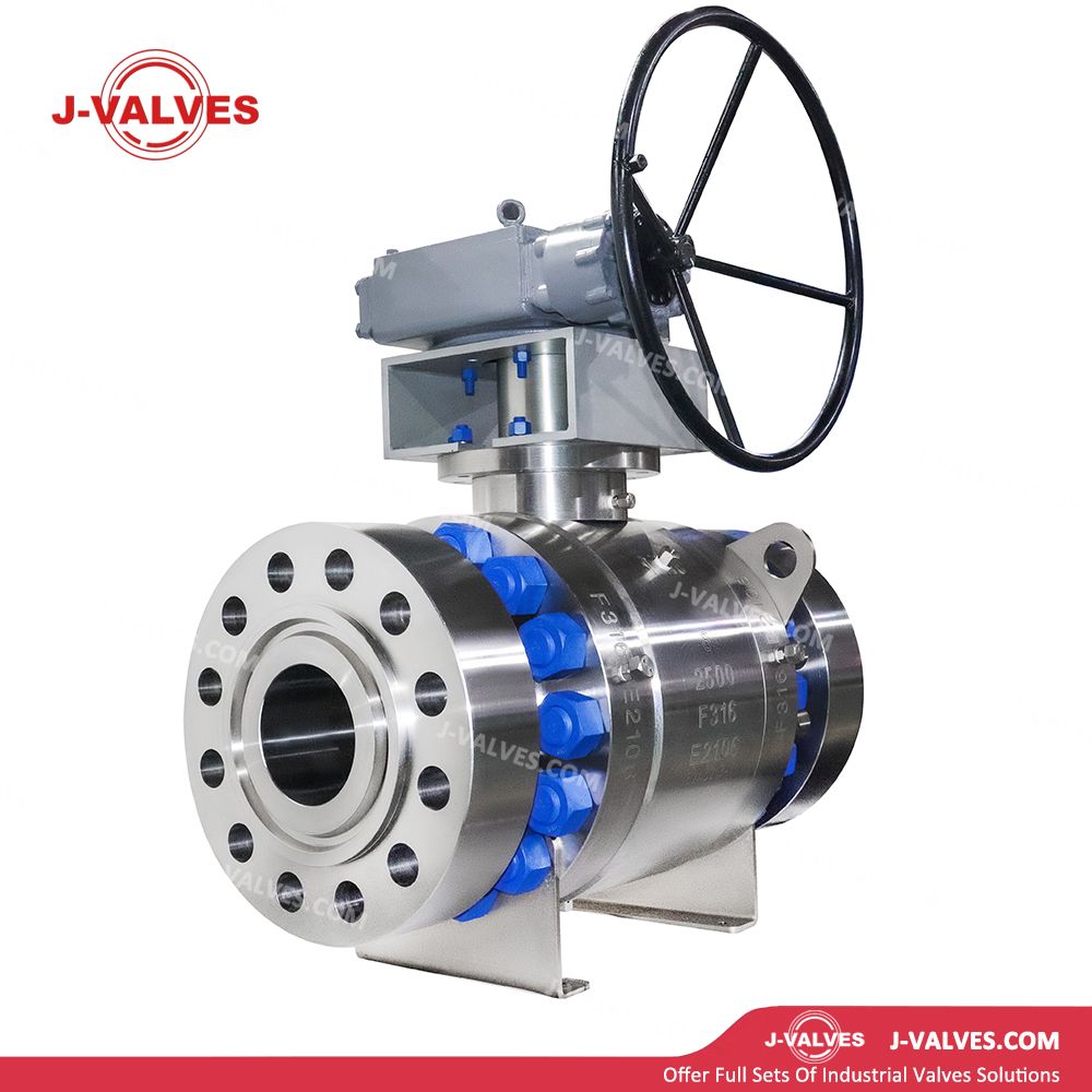 ANSI F316 Stainless Steel Flanged Trunnion Mounted Ball Valve