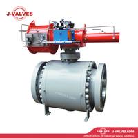 DN500 600LB Pneumatic Forged Steel Flange Trunnion Ball Valve