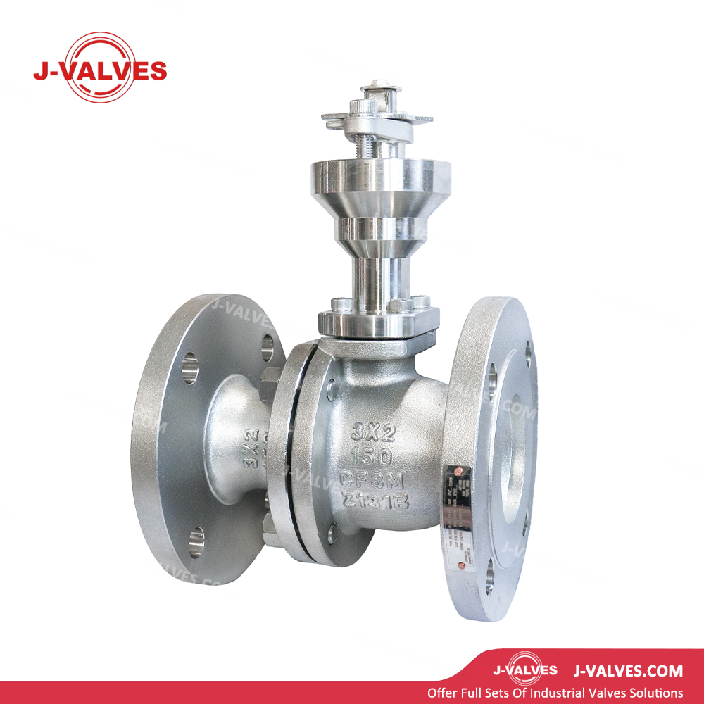 3x2"150LB CF8M Two Piece Extended Stem Floating Ball Valve