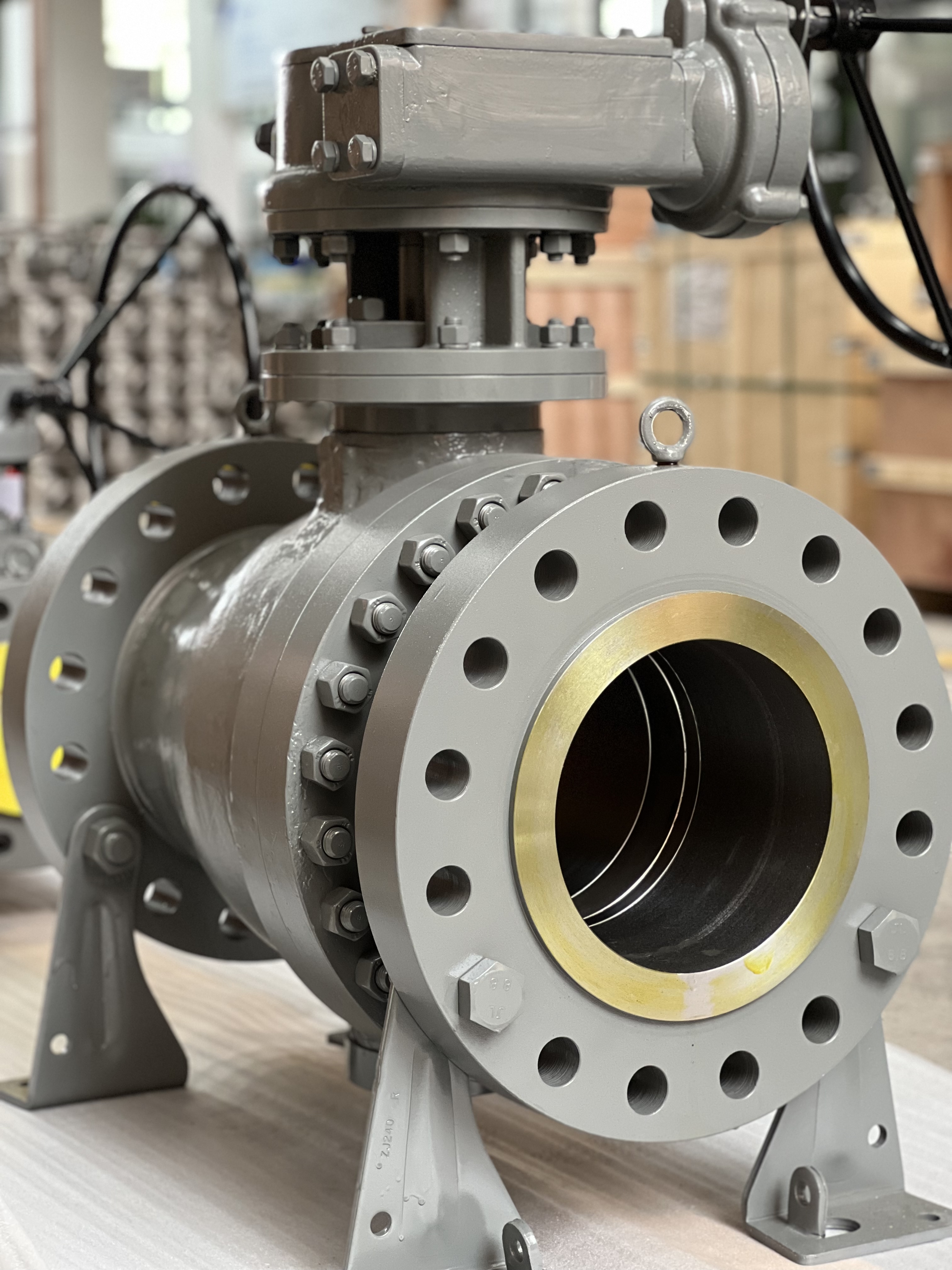 API6D Carbon Steel Trunnion Mounted Ball Valve 600LB 