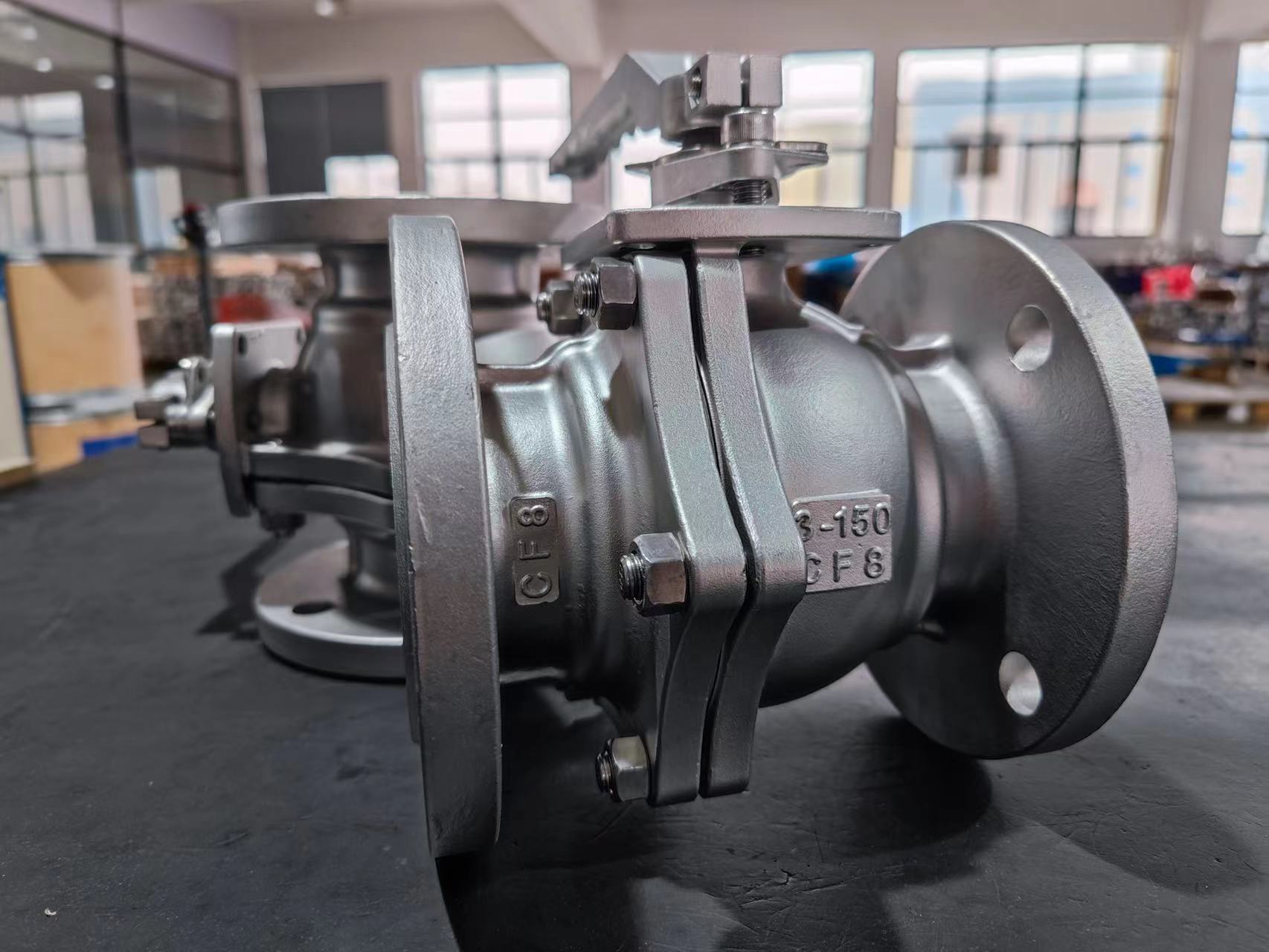 PTFE SEAT 150LB 300LB 304 316 STAINLESS STEEL BALL VALVE LOCKING LEVER