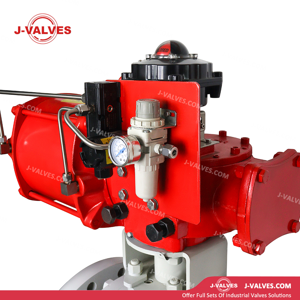Scotch Yoke Pneumatic Trunnion Ball Valve Anti Static Function
