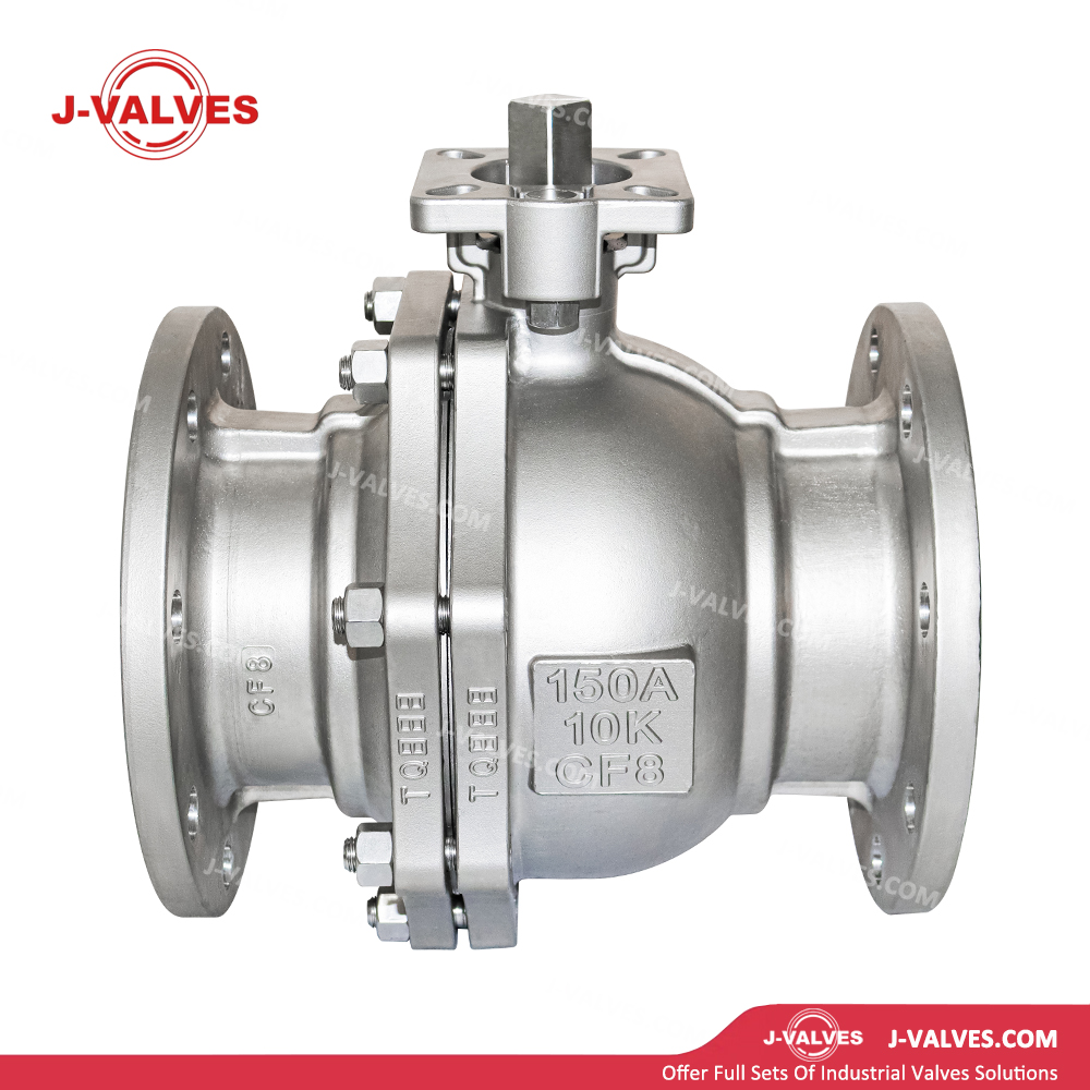 150A 10K CF8 Stainless Steel Floating Ball Valve JIS Standard Production