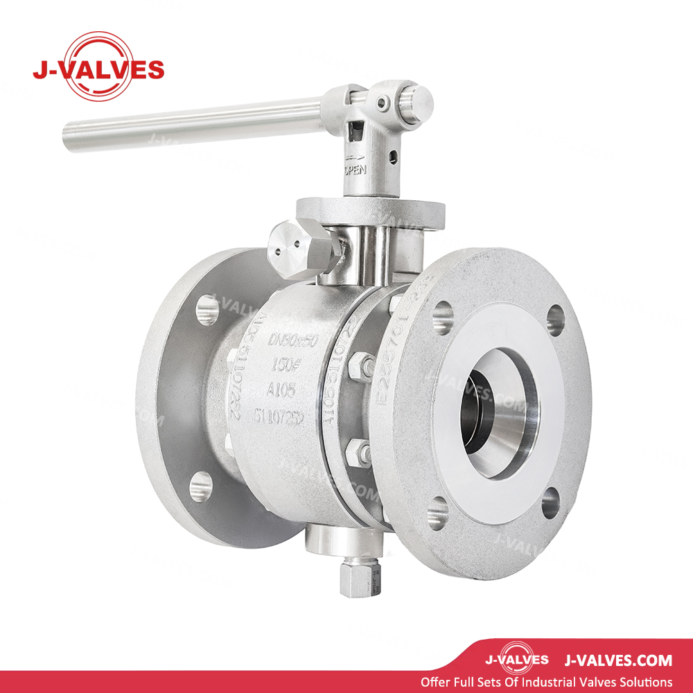 DN80x50 150LB A105 Three Piece Extended Stem Floating Ball Valve