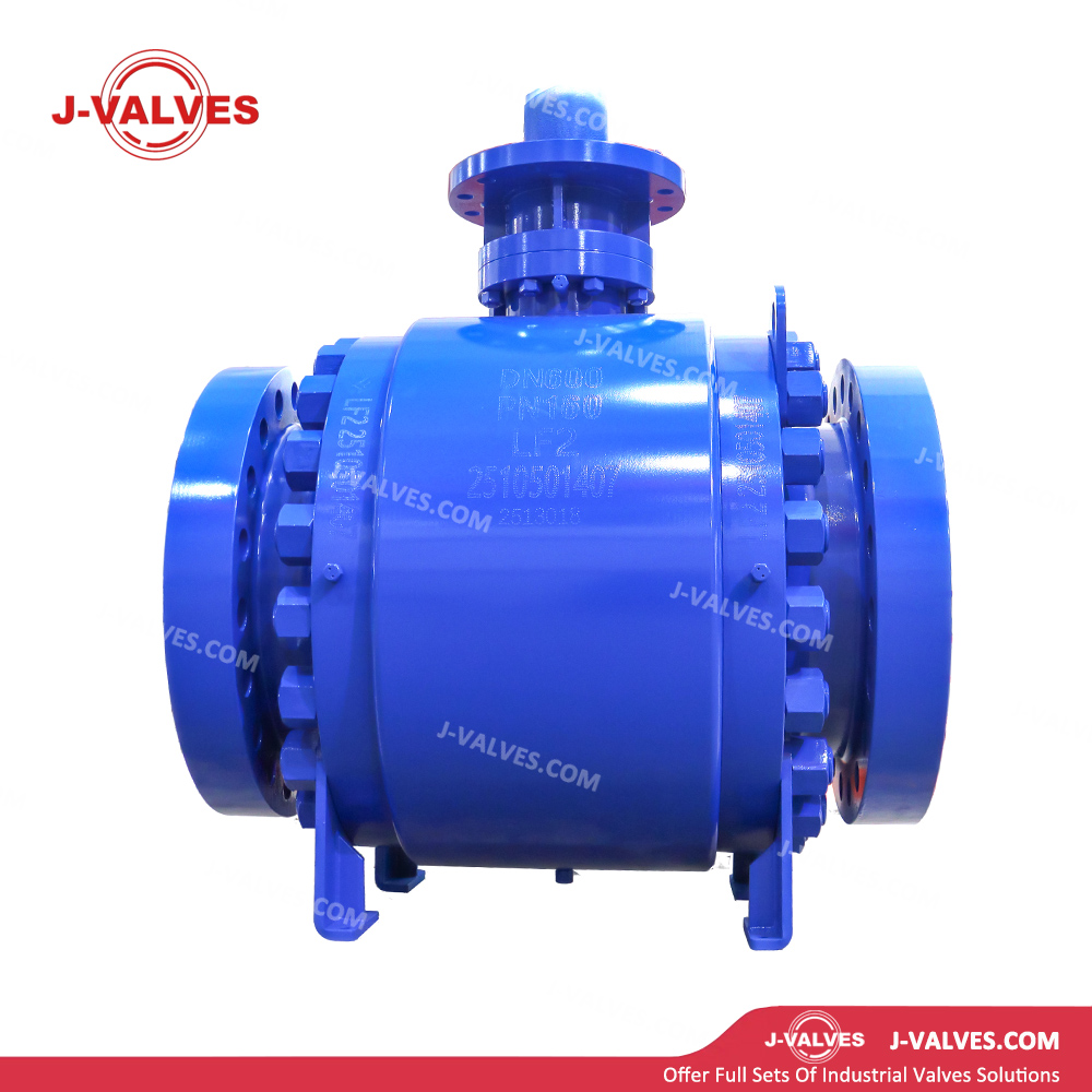 DN600 PN160 LF2 Three Piece Trunnion Mounted Ball Valve
