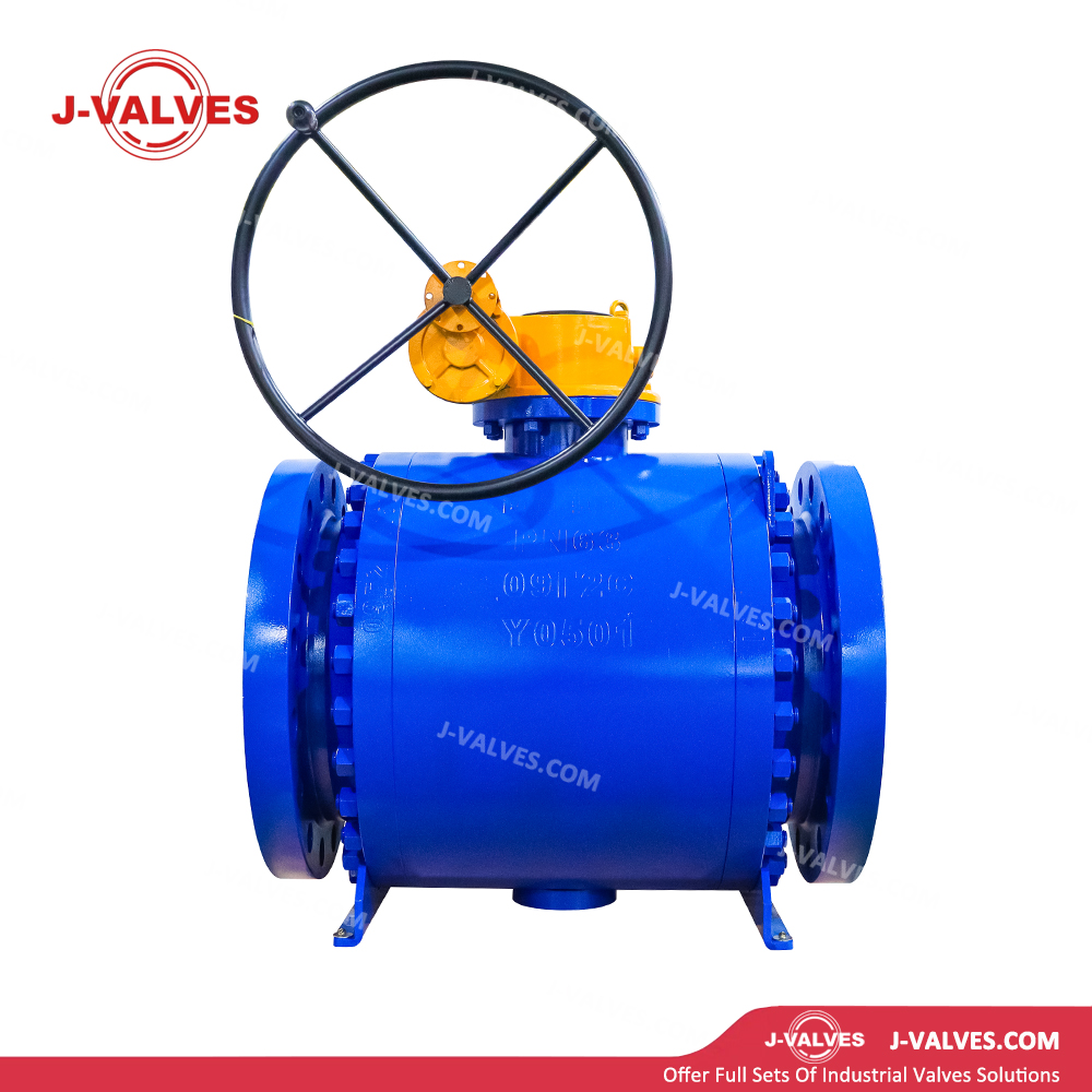 DN400 PN63 3 Piece Low Alloy Steel Trunnion Mounted Ball Valve