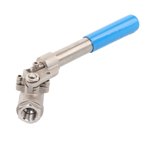 Floating 2PC Screwed ends Stainless Steel Ball Valve with Spring Return Handle