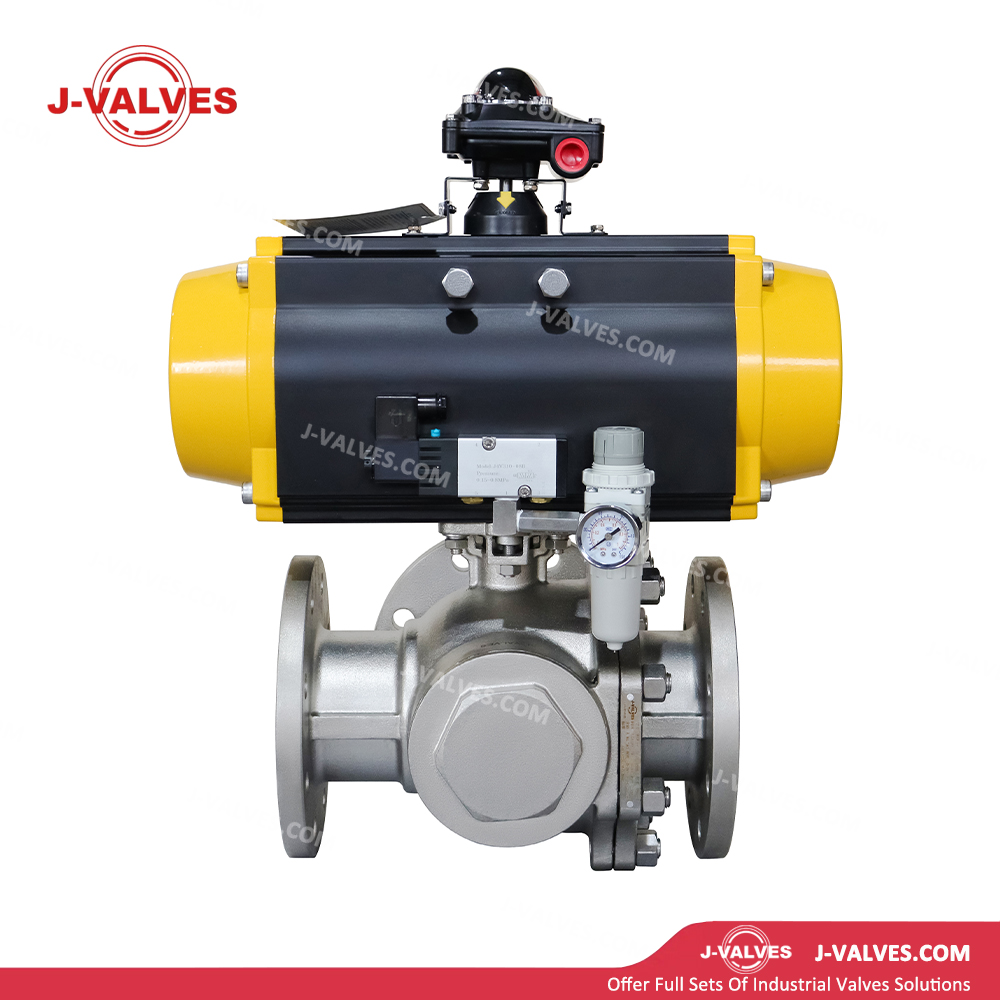 Pneumatic Three Way Ball Valve