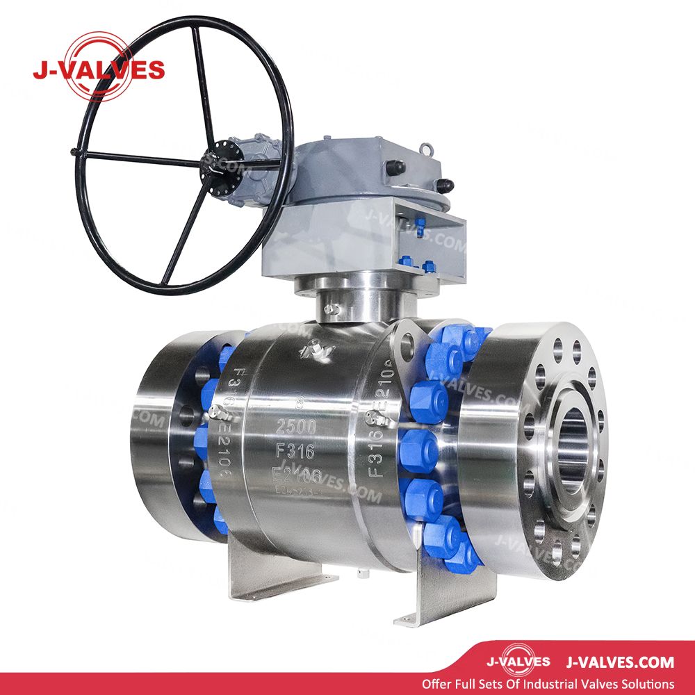 ANSI F316 Stainless Steel Flanged Trunnion Mounted Ball Valve
