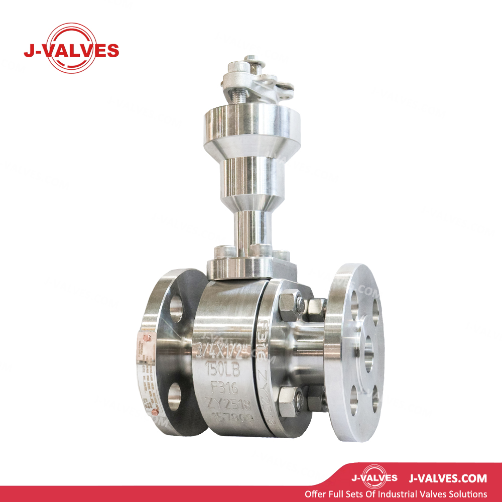 0.75x0.5"150LB Two Piece Stainless Steel Extended Stem Floating Ball Valve
