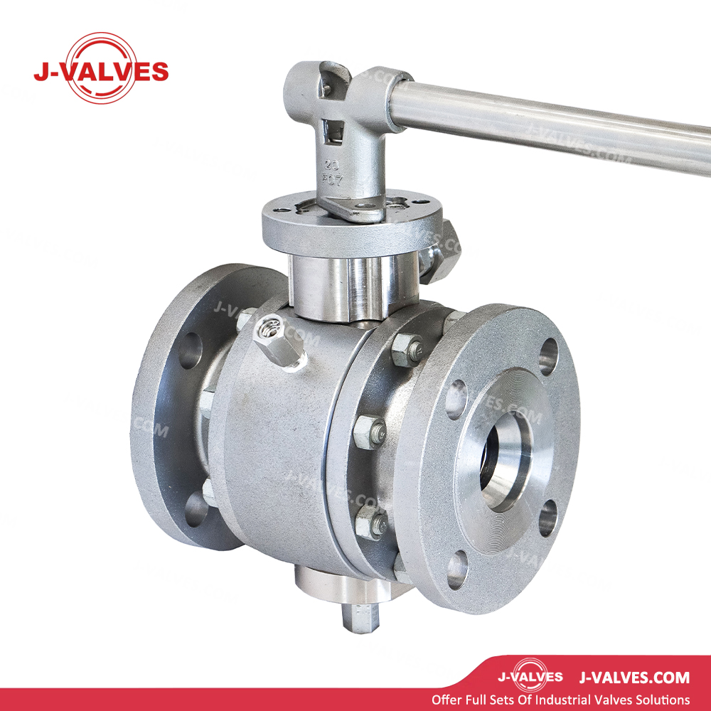 DN50x40 150LB A105 Two Piece Extended Stem floating ball valve