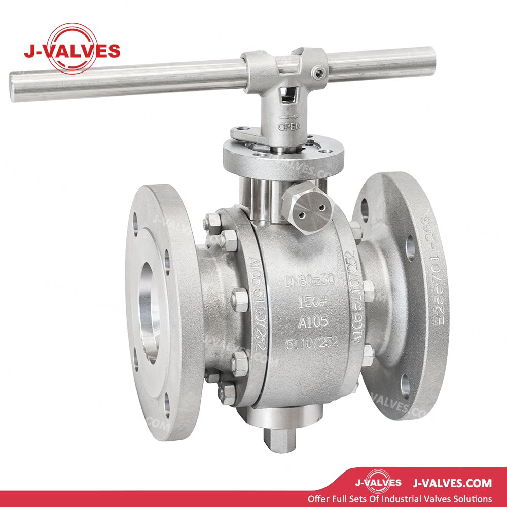 DN80x50 150LB A105 Three Piece Extended Stem Floating Ball Valve