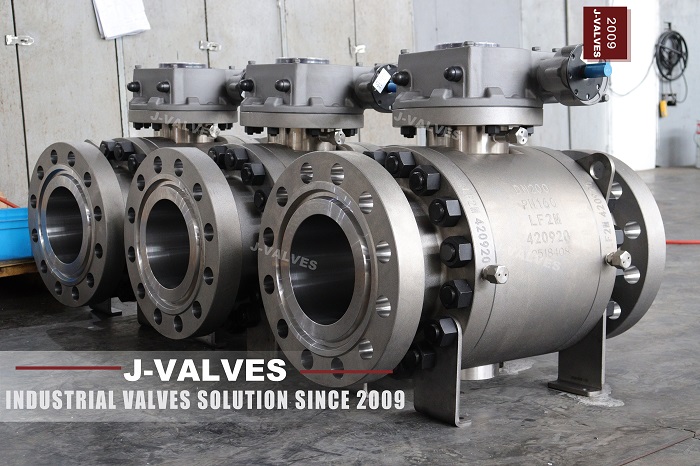 DN200 PN160 LF2Mtrunnion ball valve,