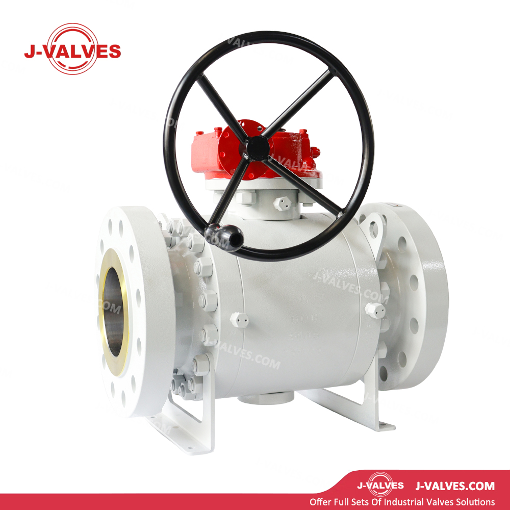 6"600LB A105 Trunnion Mounted Ball Valves of Turbine Head