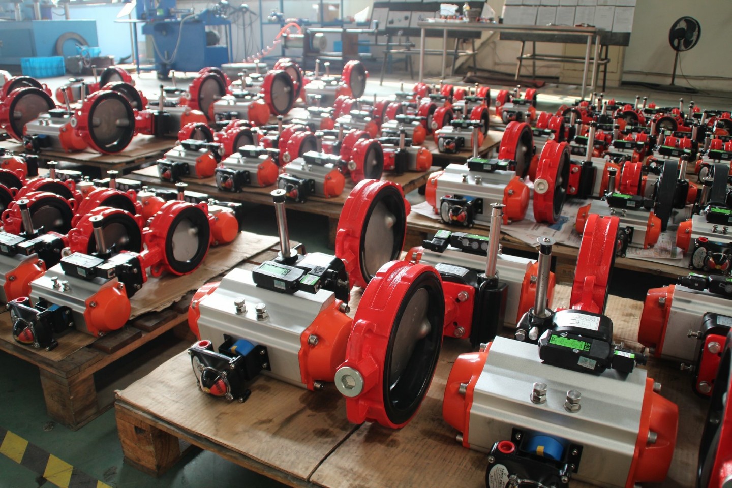 pneumatic actuated wafer type butterfly valves-masoneilan valve