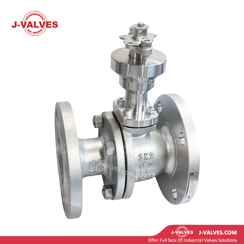 3x2"150LB CF8M Two Piece Extended Stem Floating Ball Valve