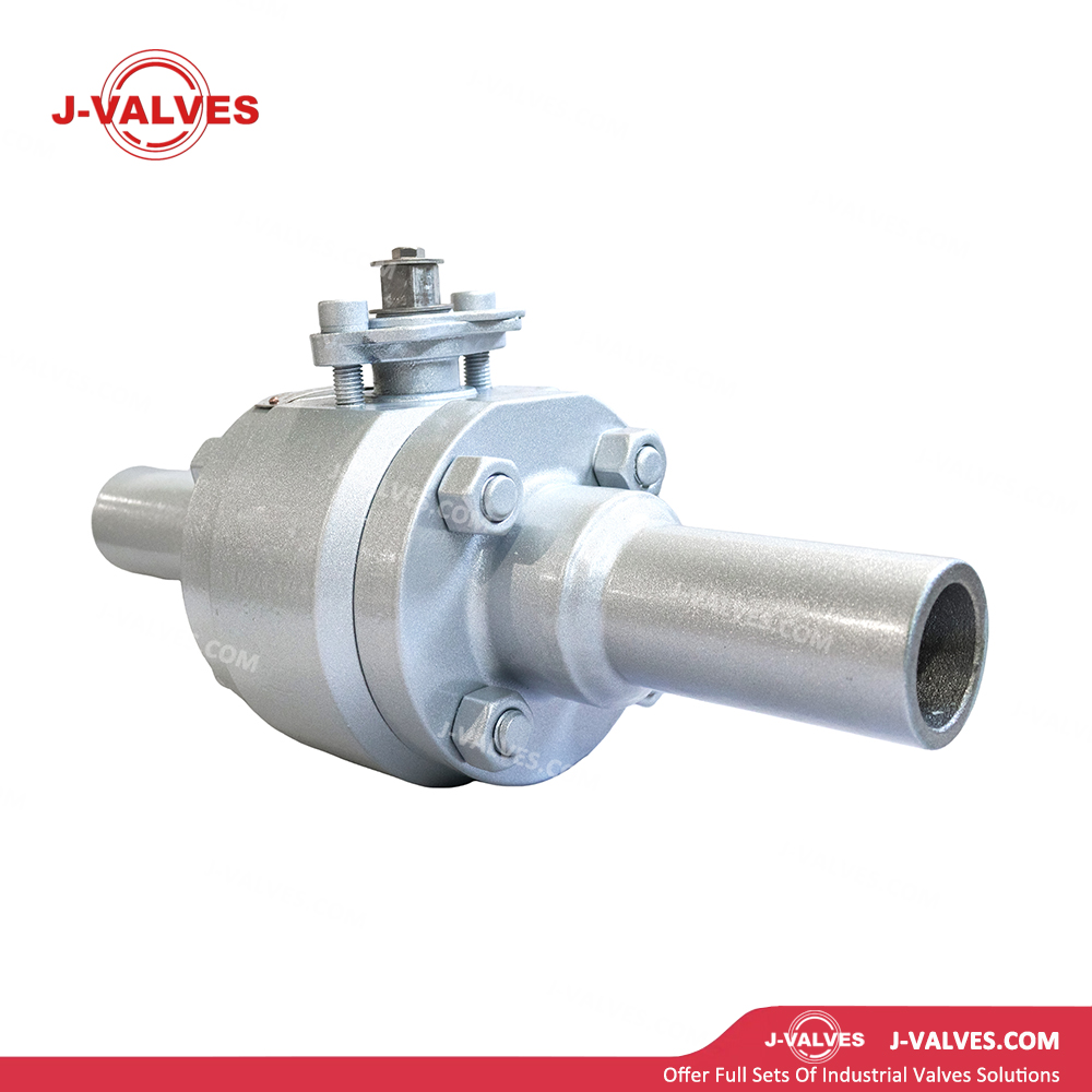 1.5x1.25"800LB A105 Extended Three Piece Floating Ball Valve at Both Ends
