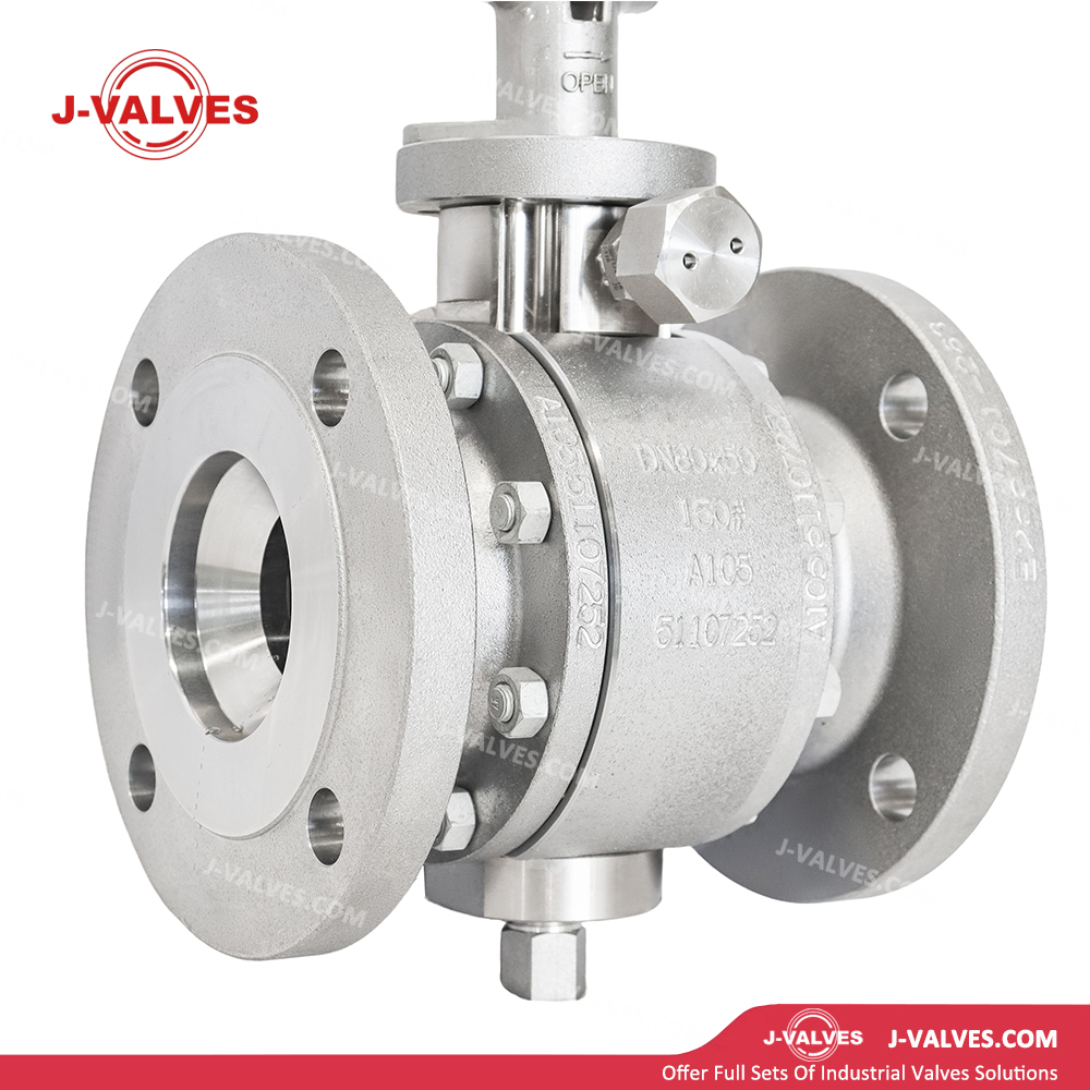 DN80x50 150LB A105 Three Piece Extended Stem Floating Ball Valve